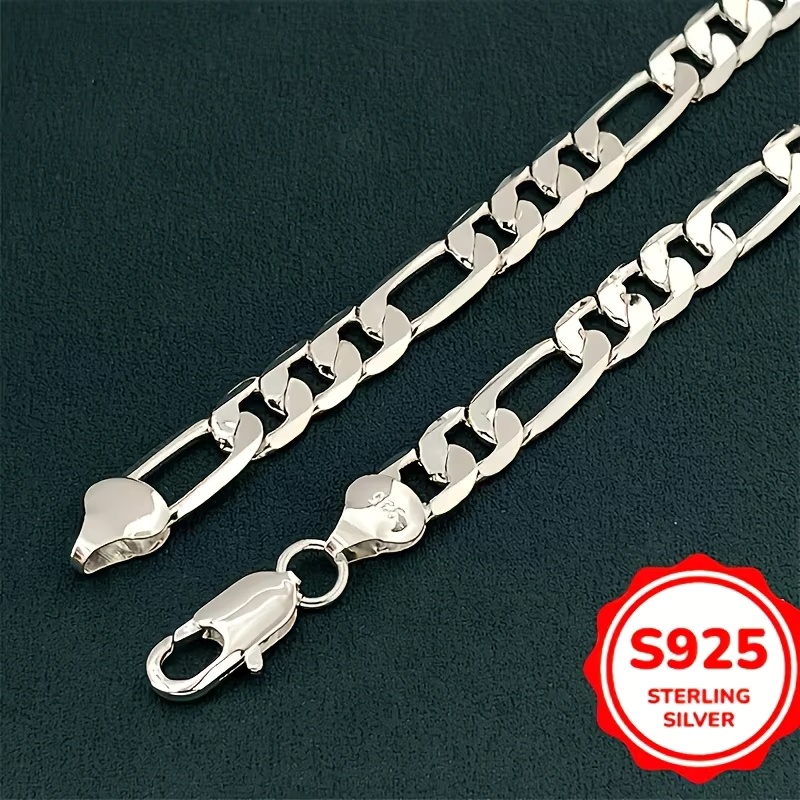 Lobster Clasp Silver - Großhandel Herren 925 Sterling Silber Halskette