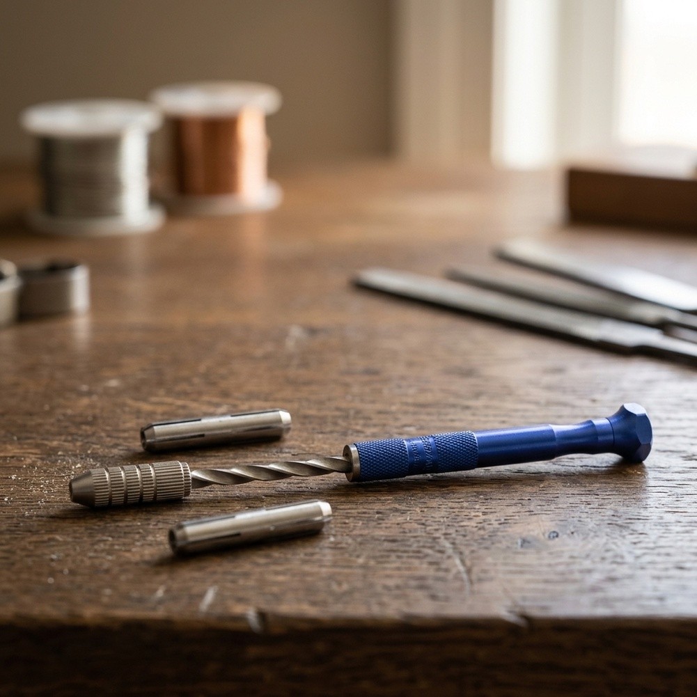 Jewelry Making Drill - Verlängerter Bohrer, halbautomatischer Handbohrer für präzises