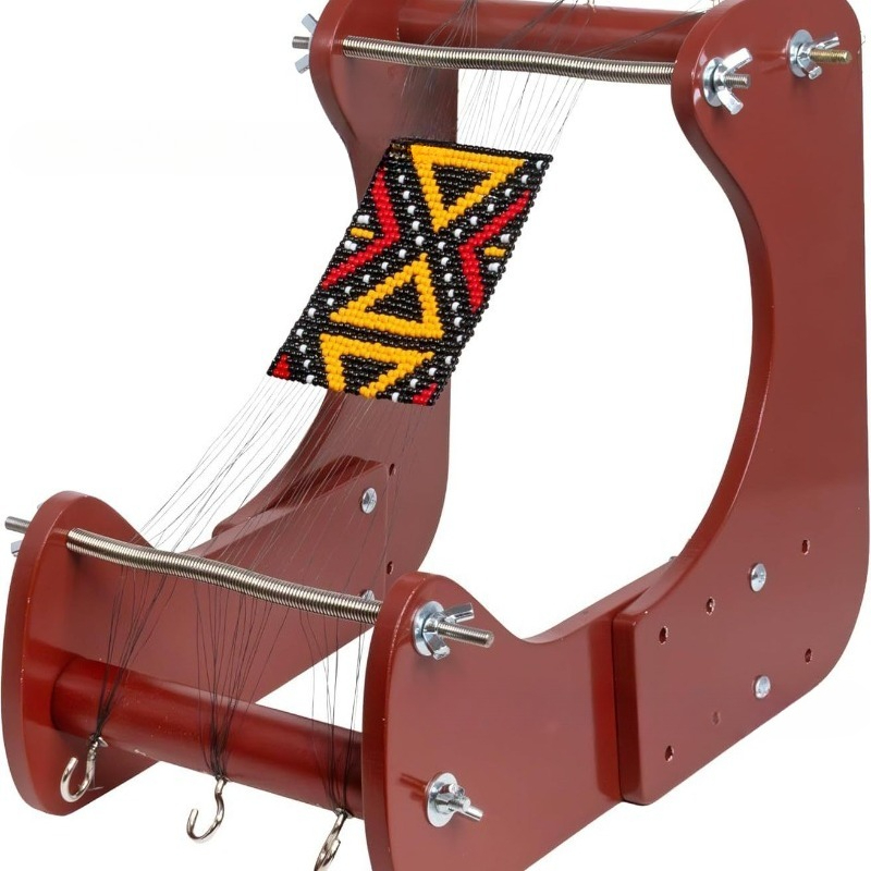 Jewelry Making Machines - Holz-Perlwebmaschine, Armbandherstellungswerkzeug, handgefertigter DIY-Schmuck, Perlenwebmaschine, verstellbare