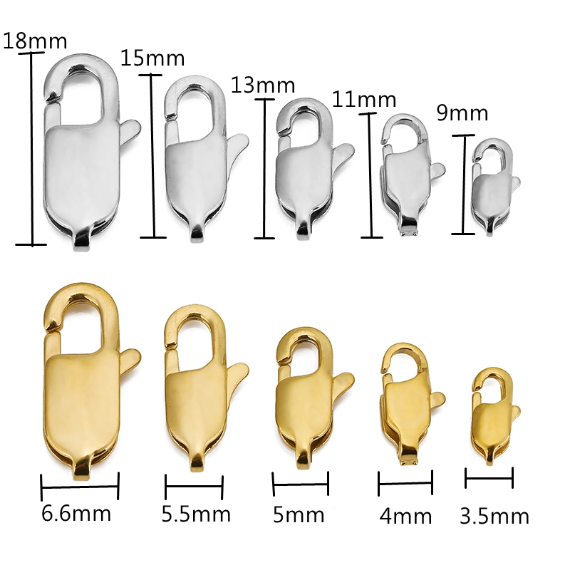 10 Stück hochwertige goldfarbe – Lobster Clasp Silver Bewertung und Preis